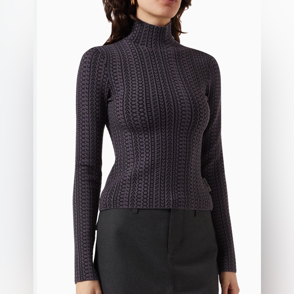 Marc Jacob’s monogram mock-neck pullover size M